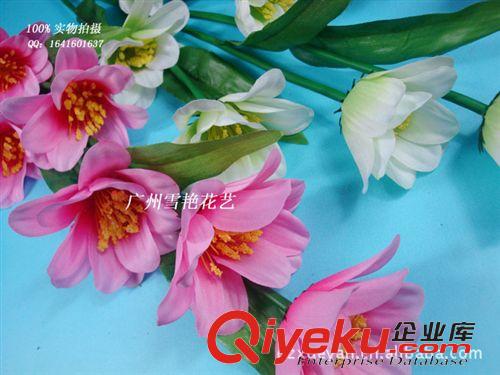 仿真單支花系列 供應仿真金吉菊花 【廠價直銷】菊花仿真花 6頭菊花 6頭非洲菊