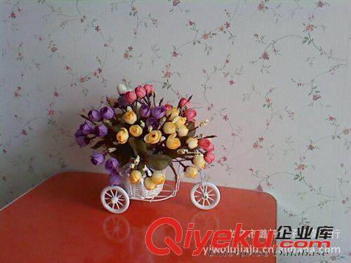 藤制花車 插花藤車 藤編裝飾花車 小輪圓簍藤編花車 白藤編織小車 廠家直銷 藤編花車批發(fā) 插花花器原始圖片3