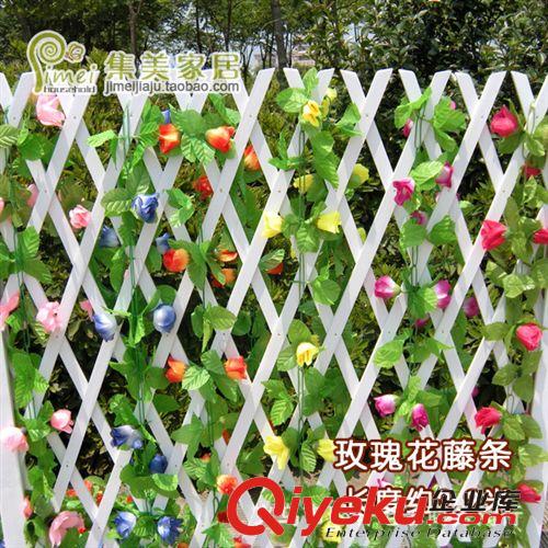 藤蔓 藤條 系列 玫瑰花藤 藤條 仿真藤蔓 纏繞串藤 裝飾花 仿真花 絹花 婚慶花藤原始圖片3