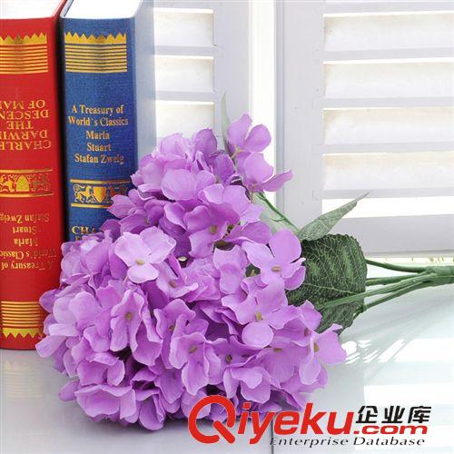 婚慶用花 仿真花 仿真植物 6頭繡球花 仿真花批發(fā) 仿真花束 絹花廠家直銷原始圖片2