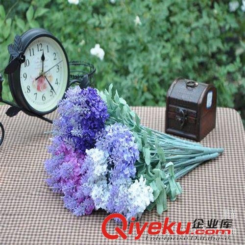 仿真花 3叉PU滿天星 外貿出口仿真花 綠色植物仿真花批發 廠家直銷