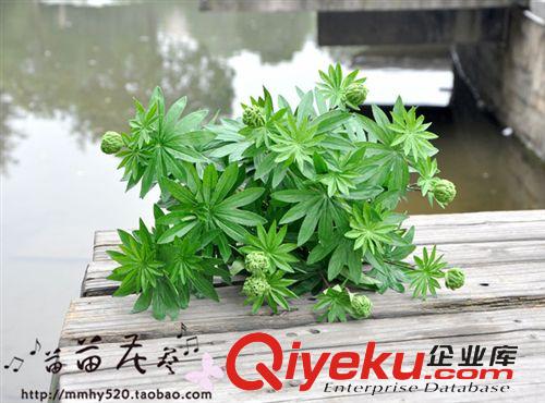 仿真花 鲁冰花叶把束 仿真植物人造花 仿真花批发 义乌厂家