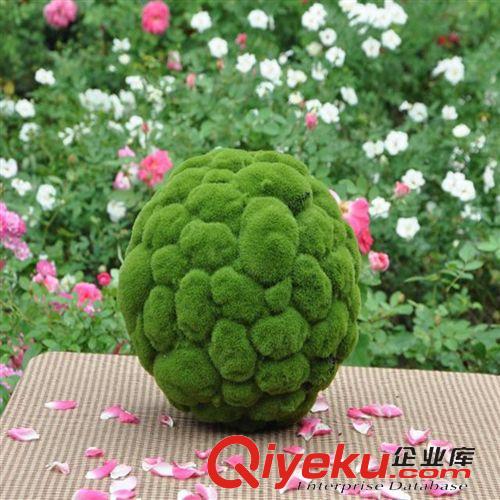 仿真草球 花球 植毛圆球 仿真草 地毛草 草球仿真花 塑料花 厂家直销 义乌青苔球