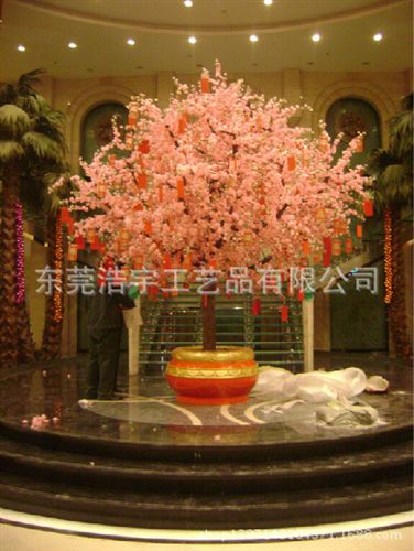 仿真花果樹/系列 婚禮裝飾 仿真櫻花樹 仿真白色樹 可訂做批發(fā)原始圖片3