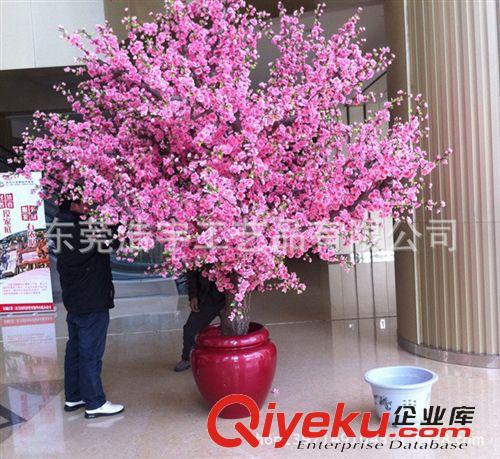 仿真花果樹/系列 真木桿仿真假桃花樹 仿真植物 專業(yè)制作仿真桃花樹