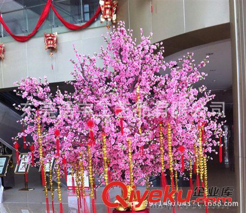 仿真花果樹(shù)/系列 gf真古桃花樹(shù) 喜慶工程布景仿真桃花樹(shù)原始圖片2