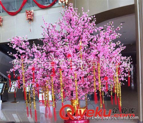 仿真花果樹(shù)/系列 gf真古桃花樹(shù) 喜慶工程布景仿真桃花樹(shù)原始圖片3