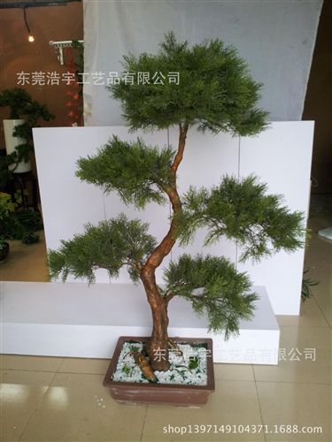 仿真綠植 供應(yīng)：gf真羅漢松  異形樹定制 廠家出售 優(yōu)質(zhì)仿真植物盆栽