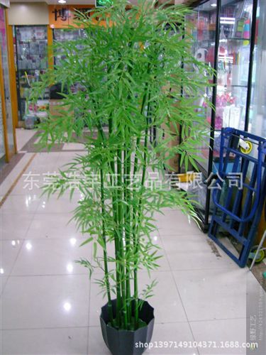 仿真竹子 仿真植物廠家 仿真竹子盆栽 酒店裝飾家庭隔斷屏風假竹子原始圖片3