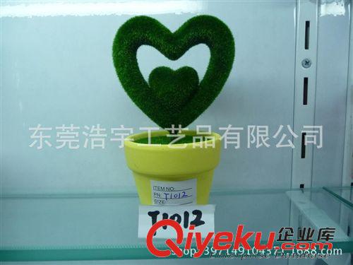 仿真綠雕/植絨造型 植絨造型小盆栽 仿真植物 家居創意小禮品 微景觀原始圖片3
