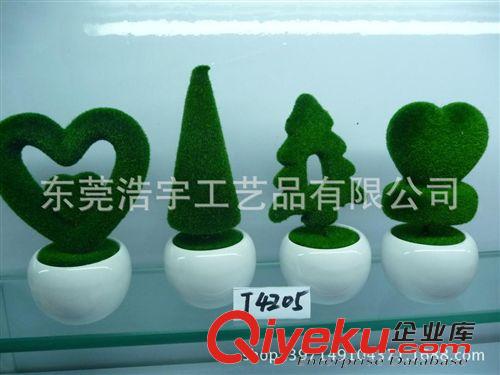 仿真綠雕/植絨造型 2015新品 仿真植物字母盆栽 創(chuàng)意造型小盆景 可來圖定制原始圖片2