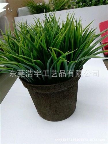仿真小花草盆栽系列 歐美熱熱銷春草盆栽 人造迷你小盆栽仿真植物小盆景 廠家直銷