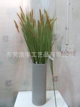 洋蔥草/麥穗/狗尾草系列 gdPVC手工仿真洋蔥草 人造狗尾巴草 仿真綠色植物配件批發(fā)原始圖片3