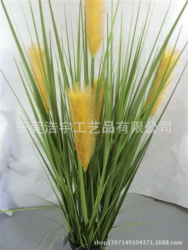 洋蔥草/麥穗/狗尾草系列 仿真蘆葦草 gd手工仿真PVC洋蔥草 魚線草 廠家直銷原始圖片2