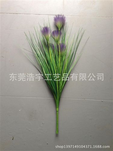 洋蔥草/麥穗/狗尾草系列 優(yōu)質(zhì) gf 塑料草 裝飾仿真草 gd裝飾田園風(fēng)格 仿真洋蔥草原始圖片2