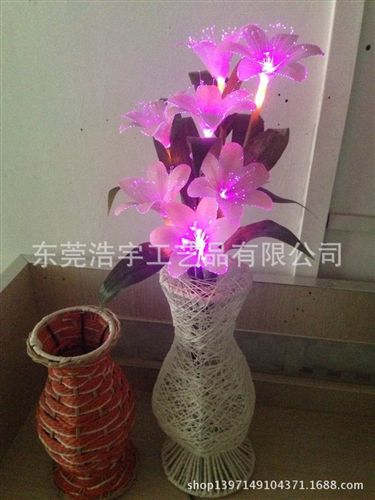 LED燈樹 【新款熱賣】光纖仿真植物燈花 燈樹 舞臺效果熒光燈 批發(fā)
