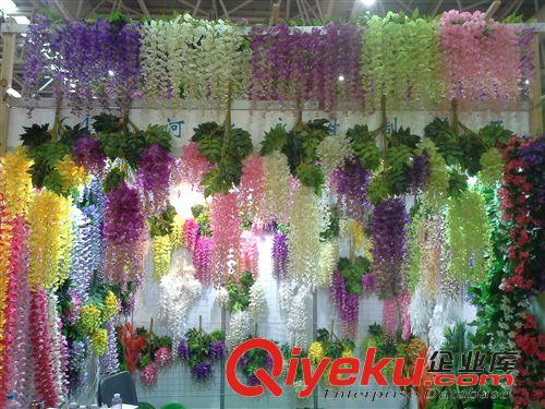 仿真植物 批發(fā)仿真花 墻壁繡球花掛 掛花 藤蔓條家居臥室婚慶水管道裝飾花