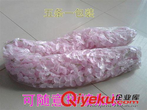 仿真植物 廠家批發(fā)繡球條豆花條紫藤花條婚慶裝飾鏈條原始圖片3