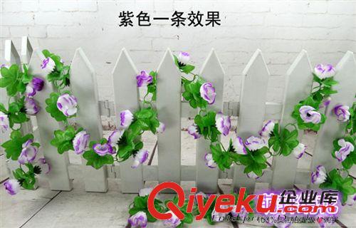 仿真植物 仿真蘋果花鏈 假花 管道客廳裝飾絹花藤條塑料花 tj批發(fā)熱賣原始圖片2