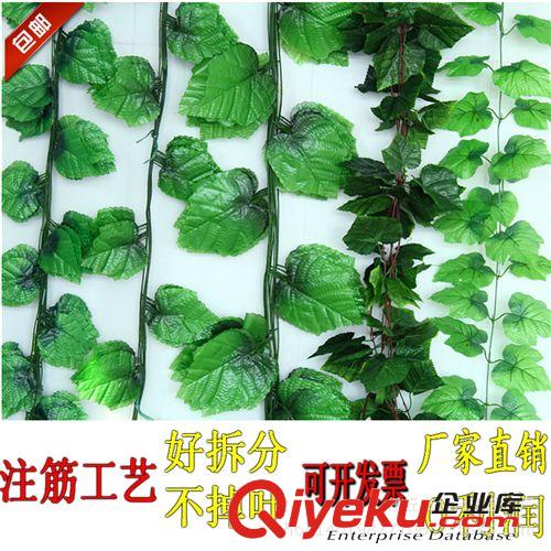 葉子藤條 仿真葡萄藤 綠蘿藤 斑馬紋葉 彩印布  加長加密 裝飾藤條