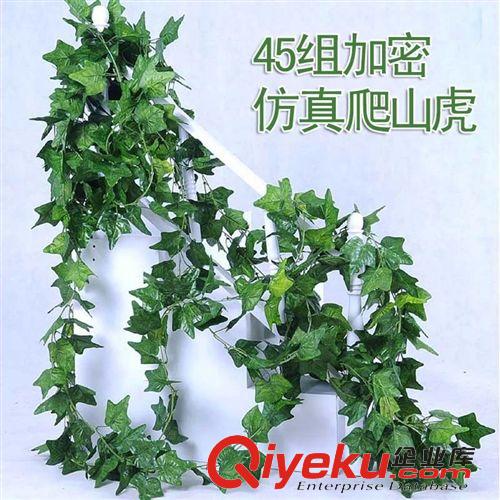 葉子藤條 廠家直銷仿真葉子爬山虎藤條 45組葉子 管道吊頂裝飾