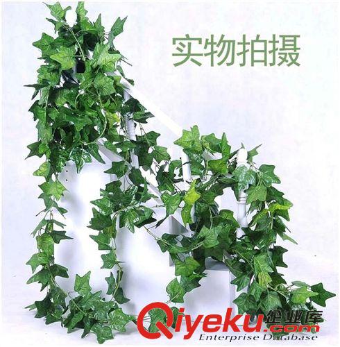 葉子藤條 廠家直銷仿真葉子爬山虎藤條 45組葉子 管道吊頂裝飾原始圖片3