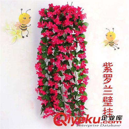 花藤 廠家直銷仿真花掛紫羅蘭紫藤花壁掛 壁掛花 仿真花 假花藤 花束