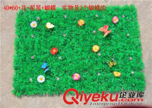 仿真塑料草坪 仿真四頭草坪米蘭草坪塑料草皮假草坪加密裝飾草坪雙層義烏廠家