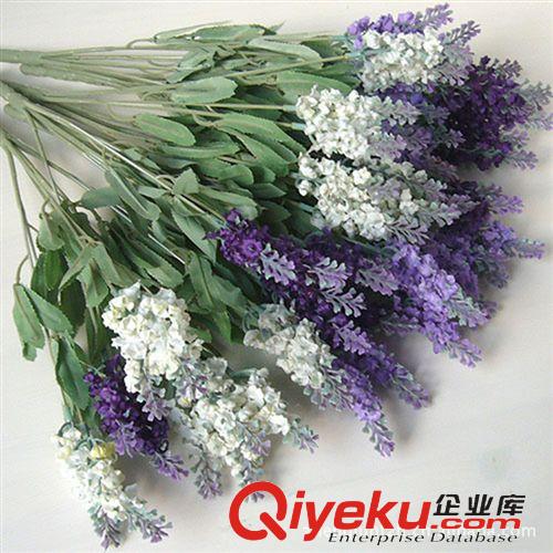 仿真花 仿真花10頭熏衣草 普羅旺斯 裝飾花藝絹花假花 tj批發(fā)原始圖片2