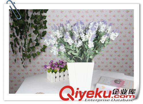 仿真花 仿真花10頭熏衣草 普羅旺斯 裝飾花藝絹花假花 tj批發(fā)原始圖片3