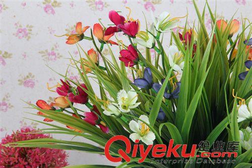 仿真花 廠家直銷 仿真花假花塑料花 水草 尤加利金錢葉田園花草擺件原始圖片2