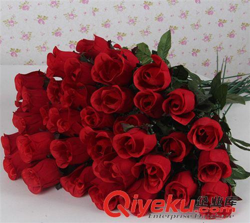 仿真花 tj韓式風格 仿真花絹花-裝飾花15頭小玫瑰花 塑料花攝影道具