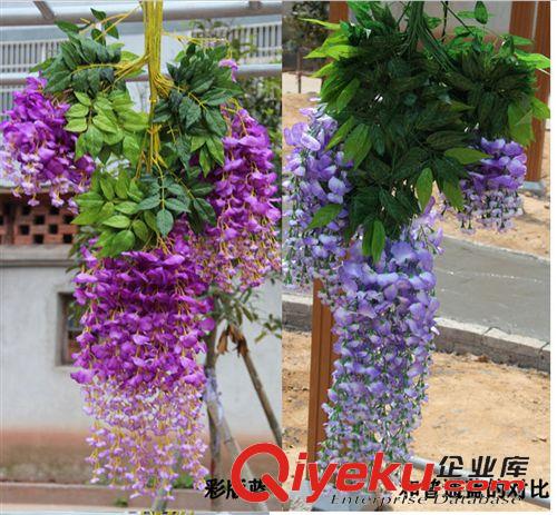 仿真壁掛 仿真花批發 荷蘭紫藤豆花 白色 豆瓣花吊蘭花仿真植物仿真花假花