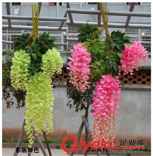 仿真藤條 花藤 仿真花批發 荷蘭紫藤豆花 白色 豆瓣花吊蘭花仿真植物仿真花假花原始圖片2