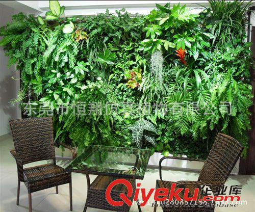 仿真植物墻 仿真植物 米蘭草植物墻定做  各種熱帶風格人造植物墻 廠家直銷原始圖片3