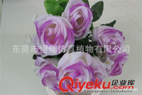 仿真花系列 絹花 大支玫瑰花 單支玫瑰花 婚慶用品  家居客廳裝飾廠家直銷