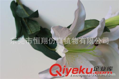仿真花系列 高仿真百合花 手感百合花 過(guò)膠百合花 PU百合定做生產(chǎn)原始圖片3