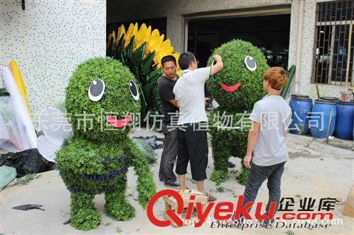 綠雕系列 大象雕塑 園林景觀工程造型 各種卡通人物綠雕