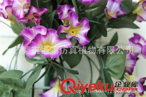 藤條 仿真花牽牛花喇叭花假花家居客廳擺件插花落地花卉廠家批發(fā)原始圖片2