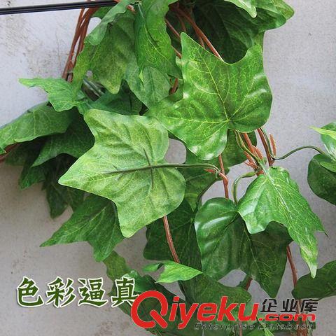 仿真藤條 18組仿真爬山虎假樹葉藤條空調管道道仿真植物紐扣藤常藤蔓裝飾