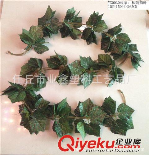 葉藤 廠家定做新款仿真彩印葡萄串藤 gd仿真水果藤條壁掛葉藤裝飾原始圖片3