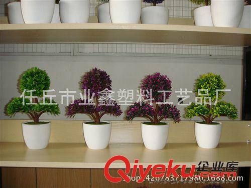 盆景 廠家批發(fā)迷你三叉桌擺小盆栽仿真花小盆景仿真植物全網(wǎng){zd1}