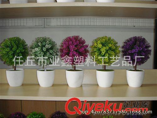 盆景 廠家批發(fā)迷你三叉桌擺小盆栽仿真花小盆景仿真植物全網(wǎng){zd1}原始圖片3