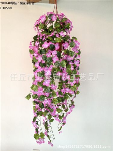 花掛 仿真紫羅蘭 仿真花壁掛 墻面掛花 人造花婚慶裝飾 廠家批發(fā)原始圖片2