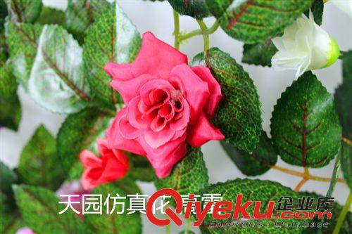 花条藤条 仿真花批发 gf真1.5米玫瑰条 5大6小11朵花 藤条 花条阿里批发