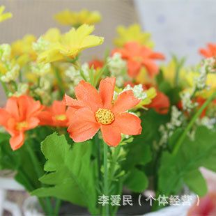 仿真花套裝類 柵欄套裝 田園仿真花絹花假花裝飾花 客廳臥室裝飾原始圖片3