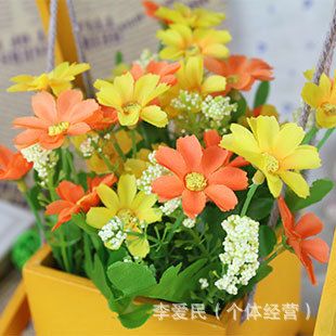 仿真花套装类 秋千套装 田园仿真花绢花假花装饰花 客厅卧室装饰