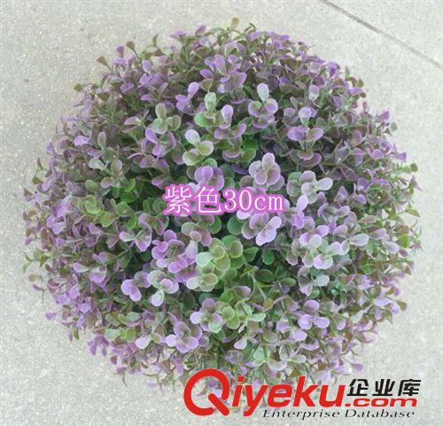 仿真草球 廠家直銷{dj2}發(fā)行新品仿真金錢葉草球仿真草坪，商場家居綠化裝飾原始圖片2