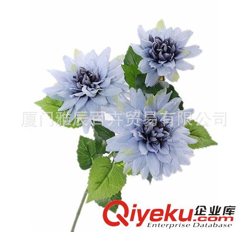 gd仿真花系列 gd仿真花批發 2014新款仿真3頭大麗花 裝飾落地仿真菊花