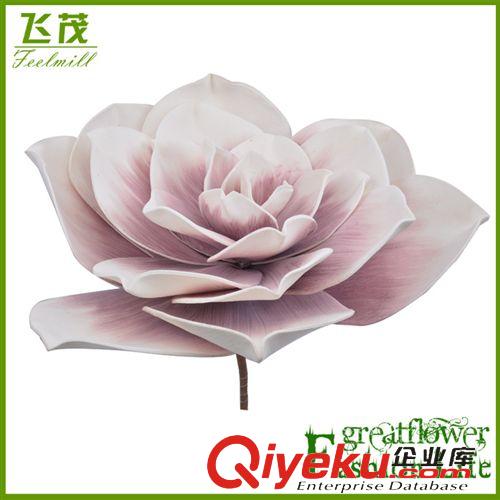 四季熱銷(xiāo)花 廠家直銷(xiāo) PE泡沫花單枝大玫瑰 eva仿真花 歐式家居裝飾品